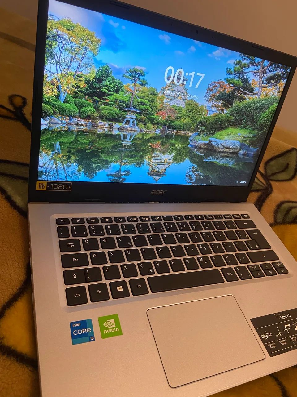 Notebook aspire 5 intel I5 SSD 256gb Placa de vídeo integrada NVIDIA Memória ram de 8 gb - Foto 6