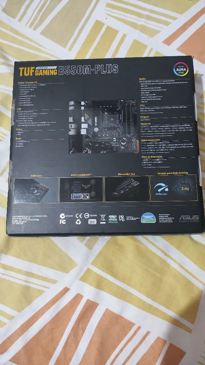 Placa mãe B550 B550M-Plus TUF Gaming (AM4) - Foto 4