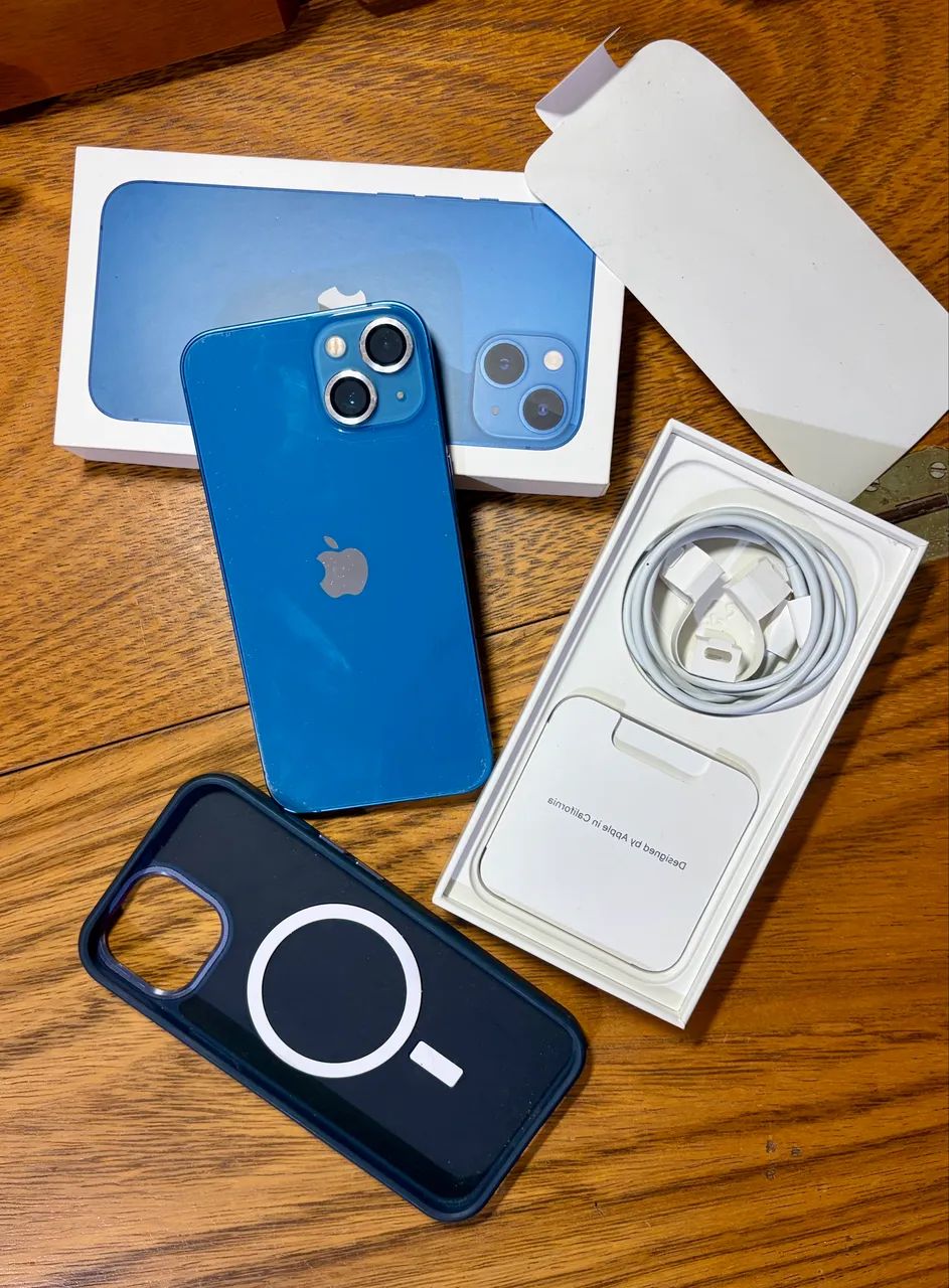 iPhone 13 - azul - 256GB - oferta - Celulares e Smartphones