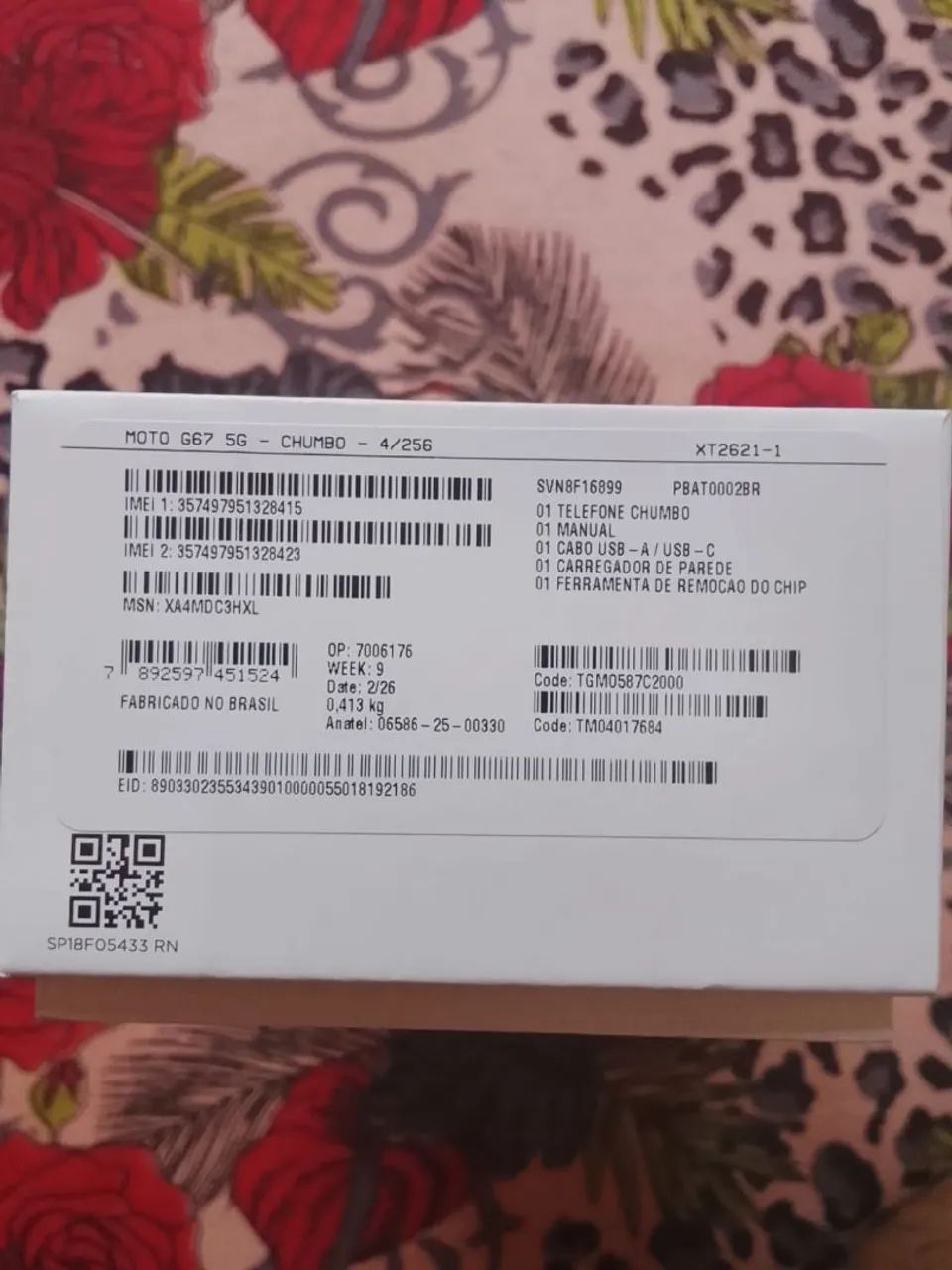 Celular moto g 67 256 giga
