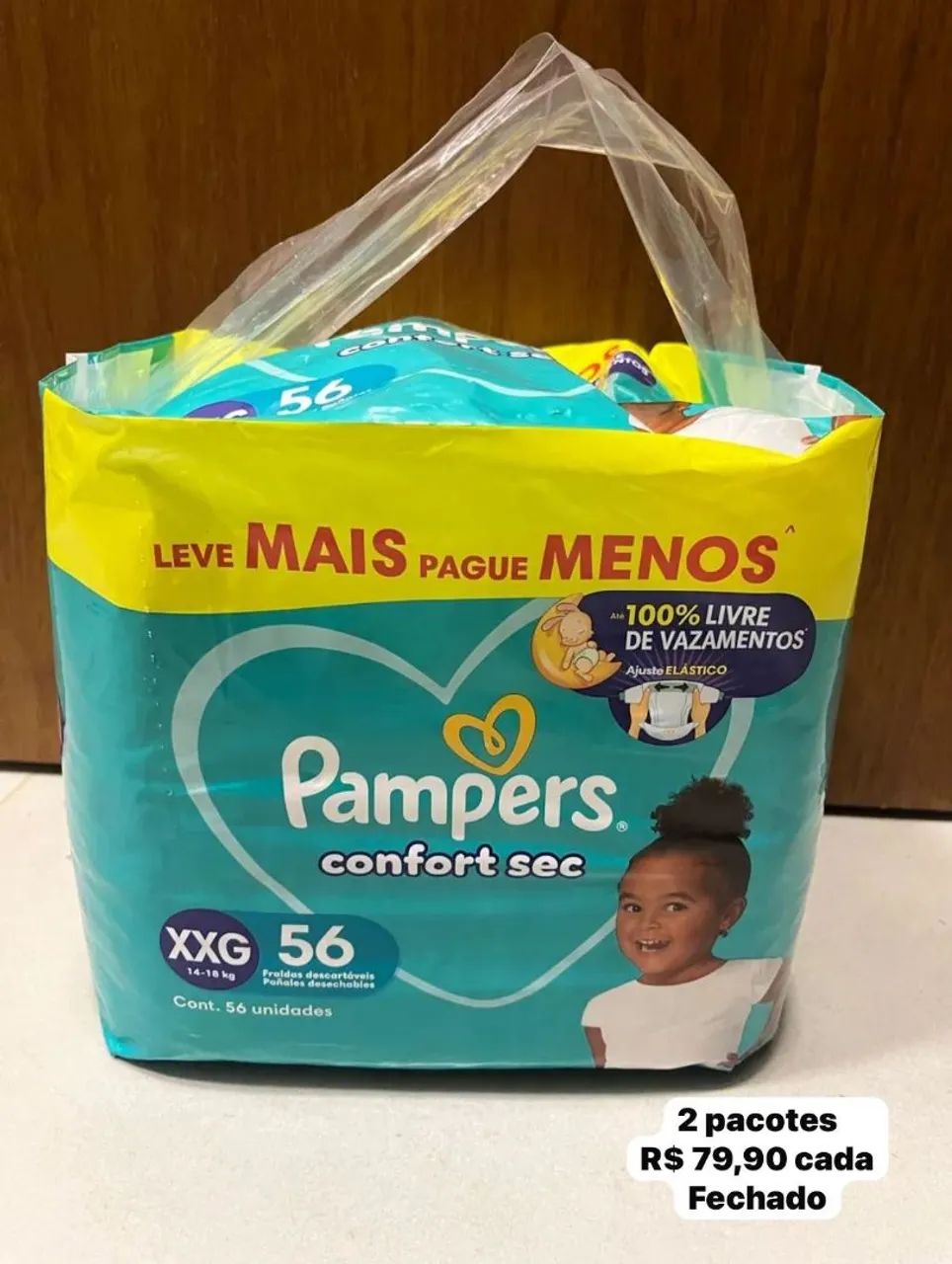 Fralda Pampers super sec