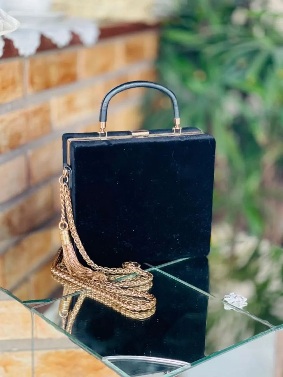 Bolsa preta Carmen Steffens baú  - Foto 3