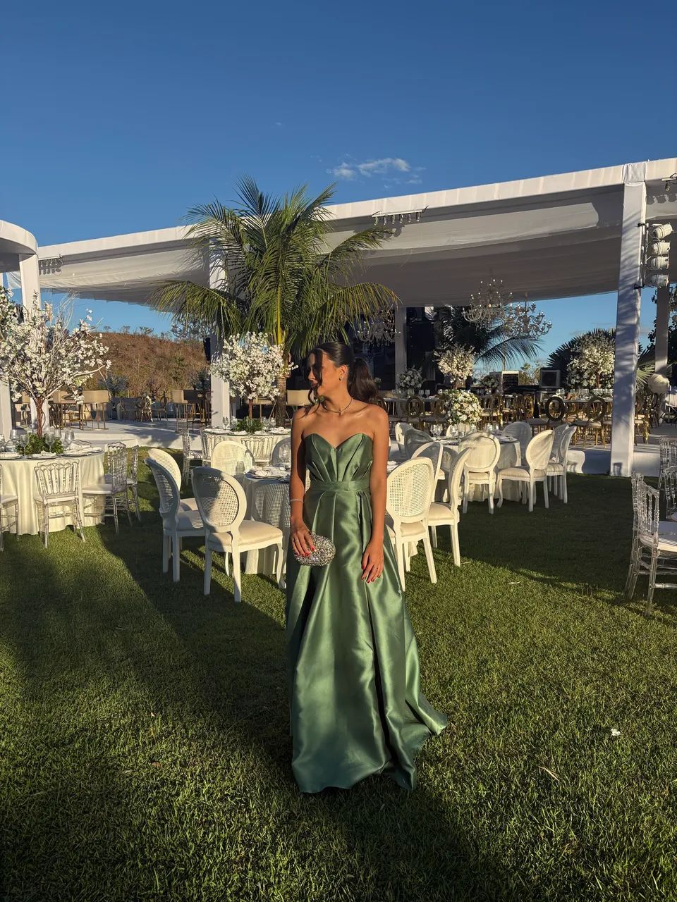 Vestido Longo Verde Oliva  - Foto 4