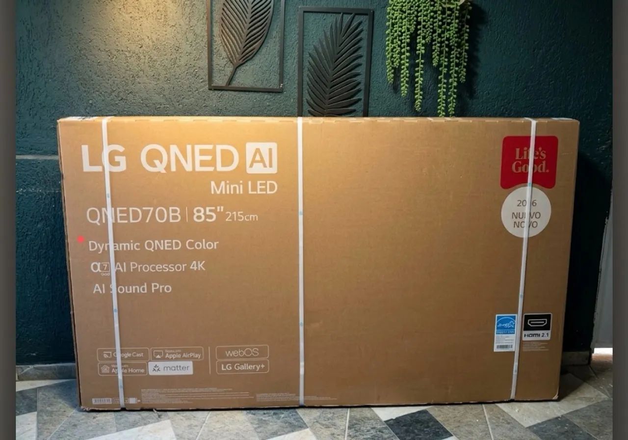 Smart tv LG 85 polegadas miniled lacrada com nf 