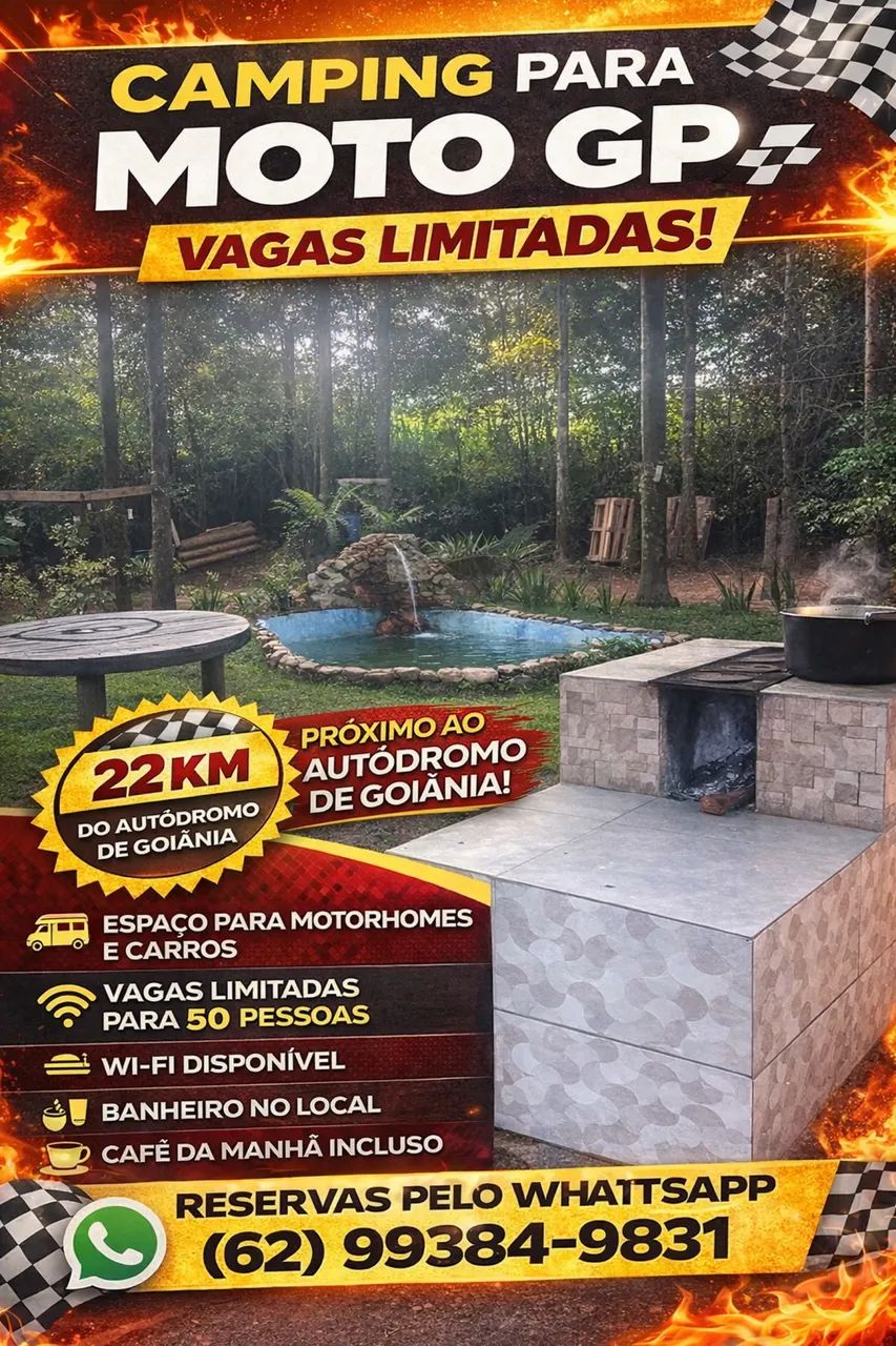 Espaço para camping temporada MotoGp