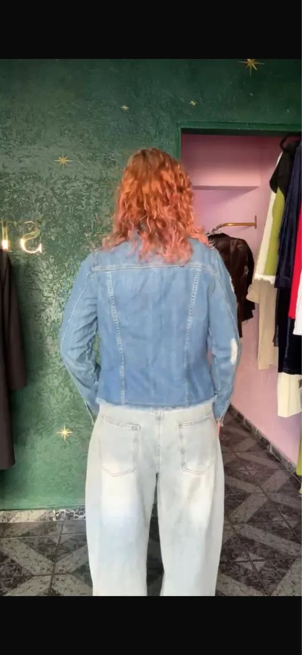 jaqueta Jeans Destroyed - Foto 2