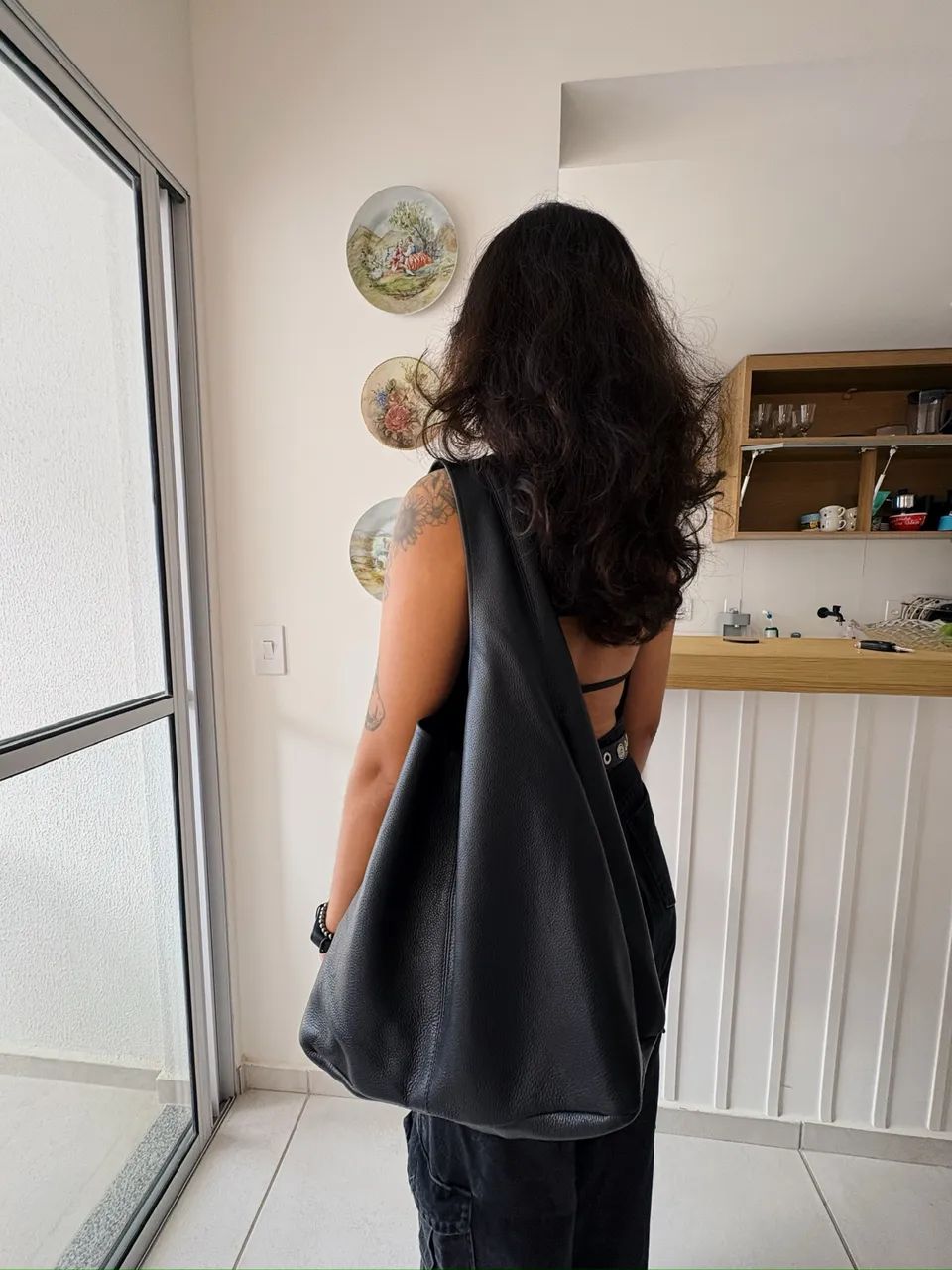 Bolsa de couro na caixa - Foto 5