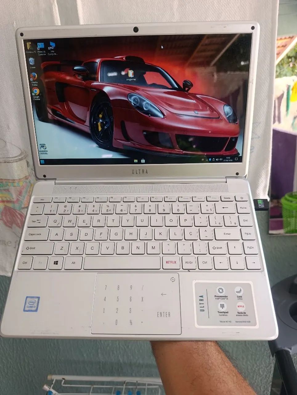 Notebook com processador Intel corei3 de 7 geração, Hdd de 500 gigas, bateria boa, win 10 - Foto 3