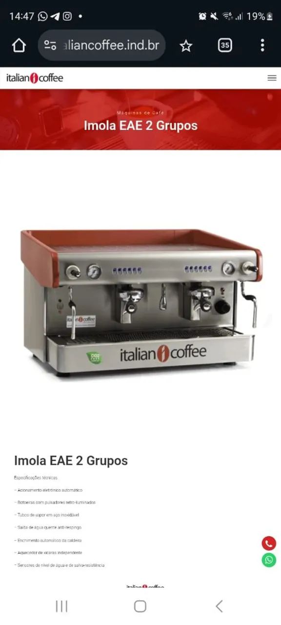 Maquina de Café ITALIAN COFFEE + MOINHO de Grãos italian coffe  - Foto 2