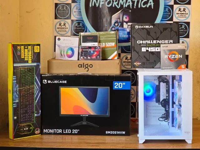 PC GAMER Ryzen5 e Monitor Novo Zero - Foto 3