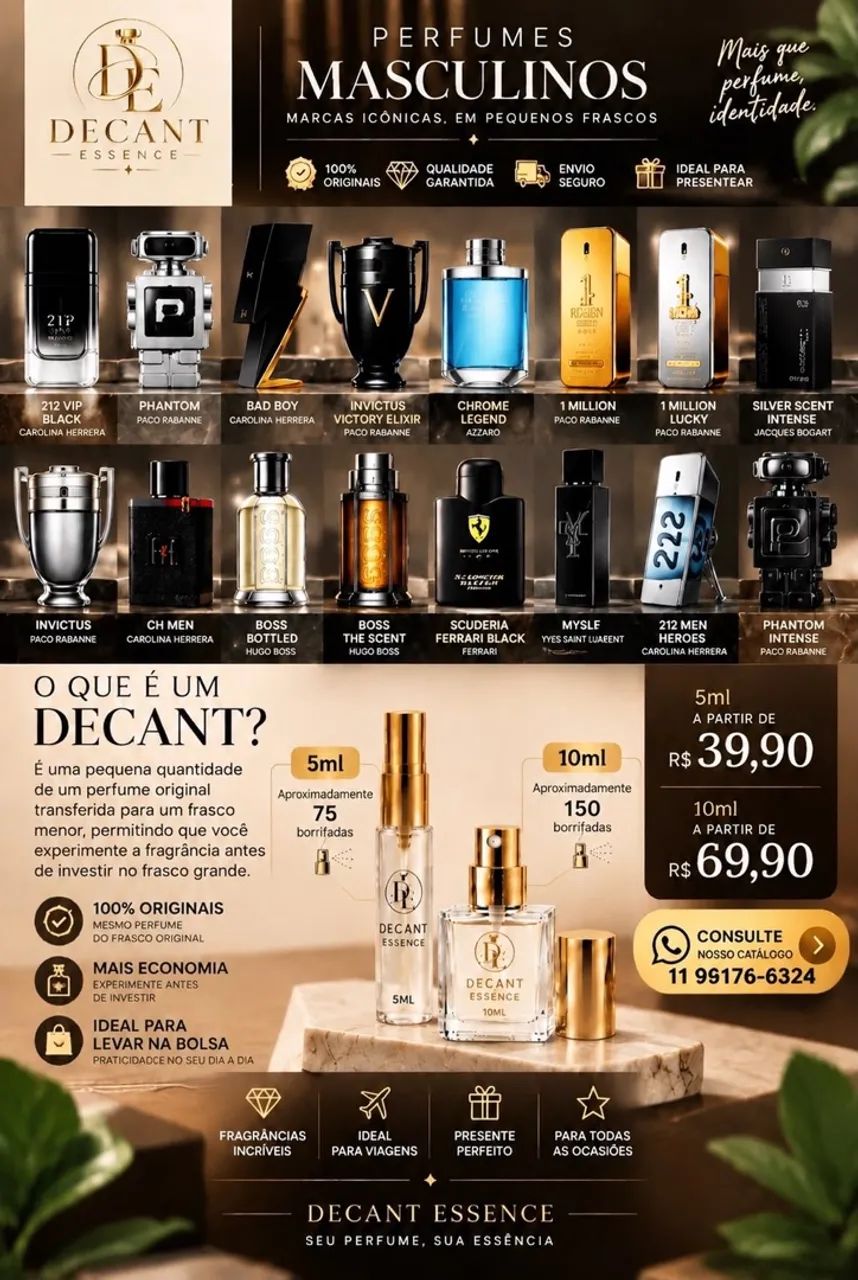 Perfumes importados e decantes