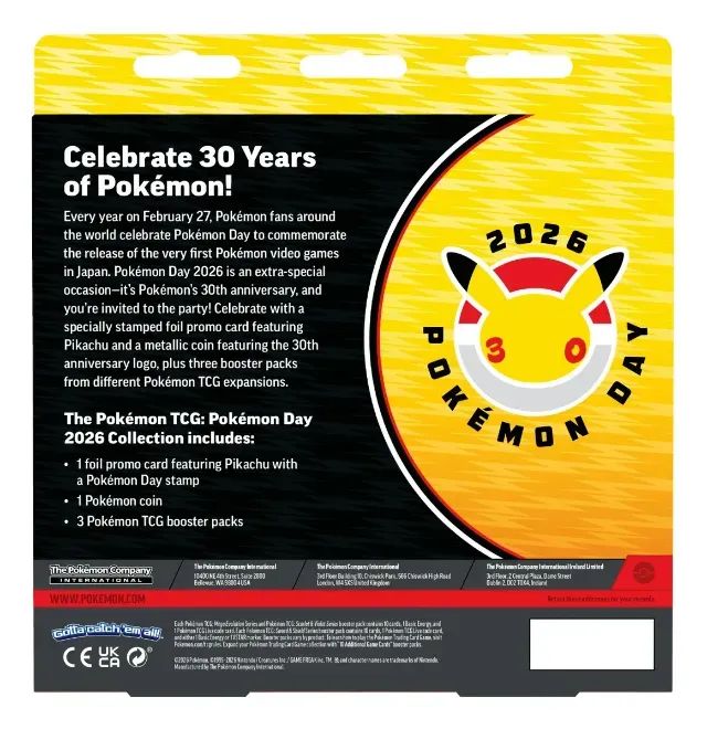 Pokémon Tcg: Box Pokémon Day 2026 Collection - Inglês - Hobbies e