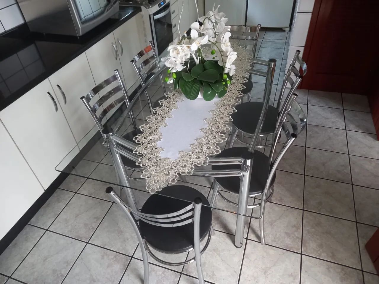 Mesa cozinha com 6 cadeiras - Foto 2