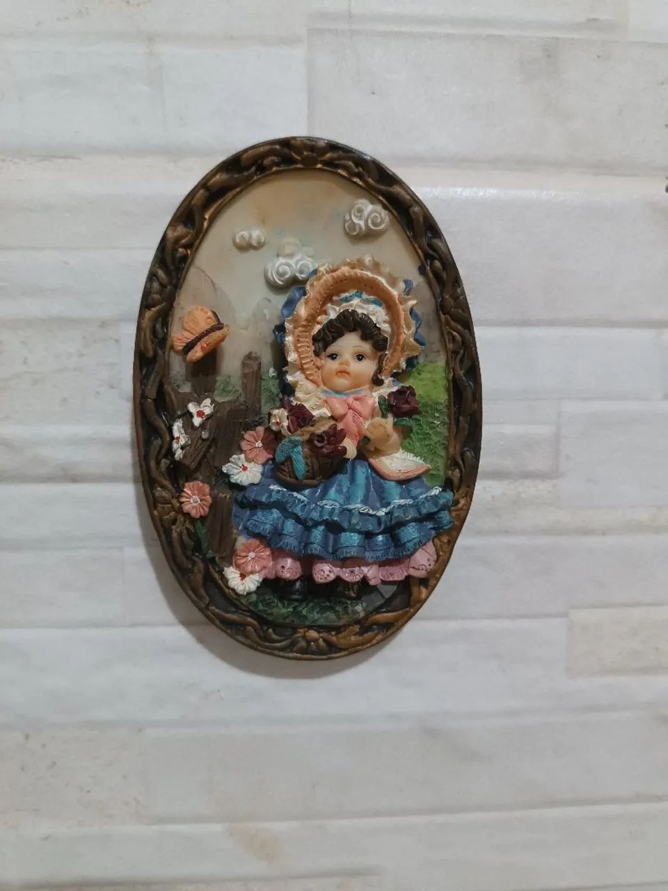 Quadro oval antigo