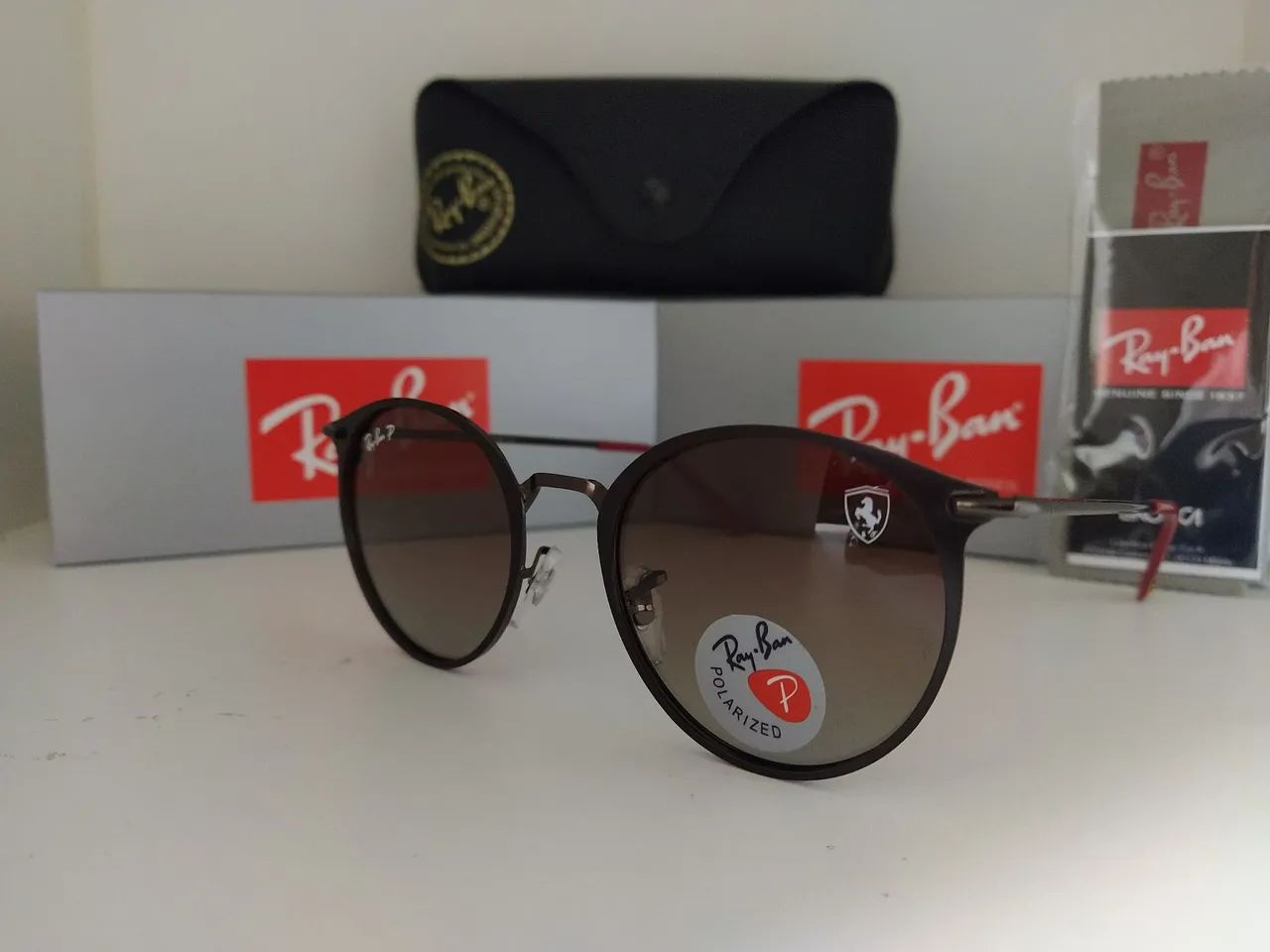 ÓCULOS DE SOL RAYBAN FERRARI POLARIZADO - Foto 3