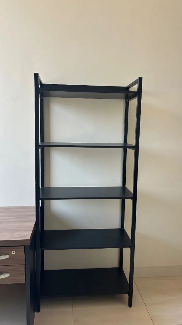 Prateleira de Aço Preta