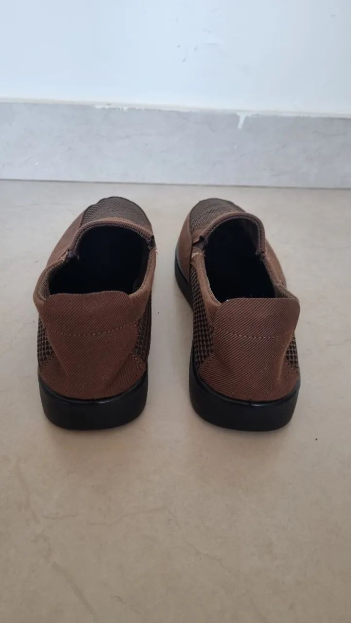 Sapato mocassim masculino algodão  - Foto 3