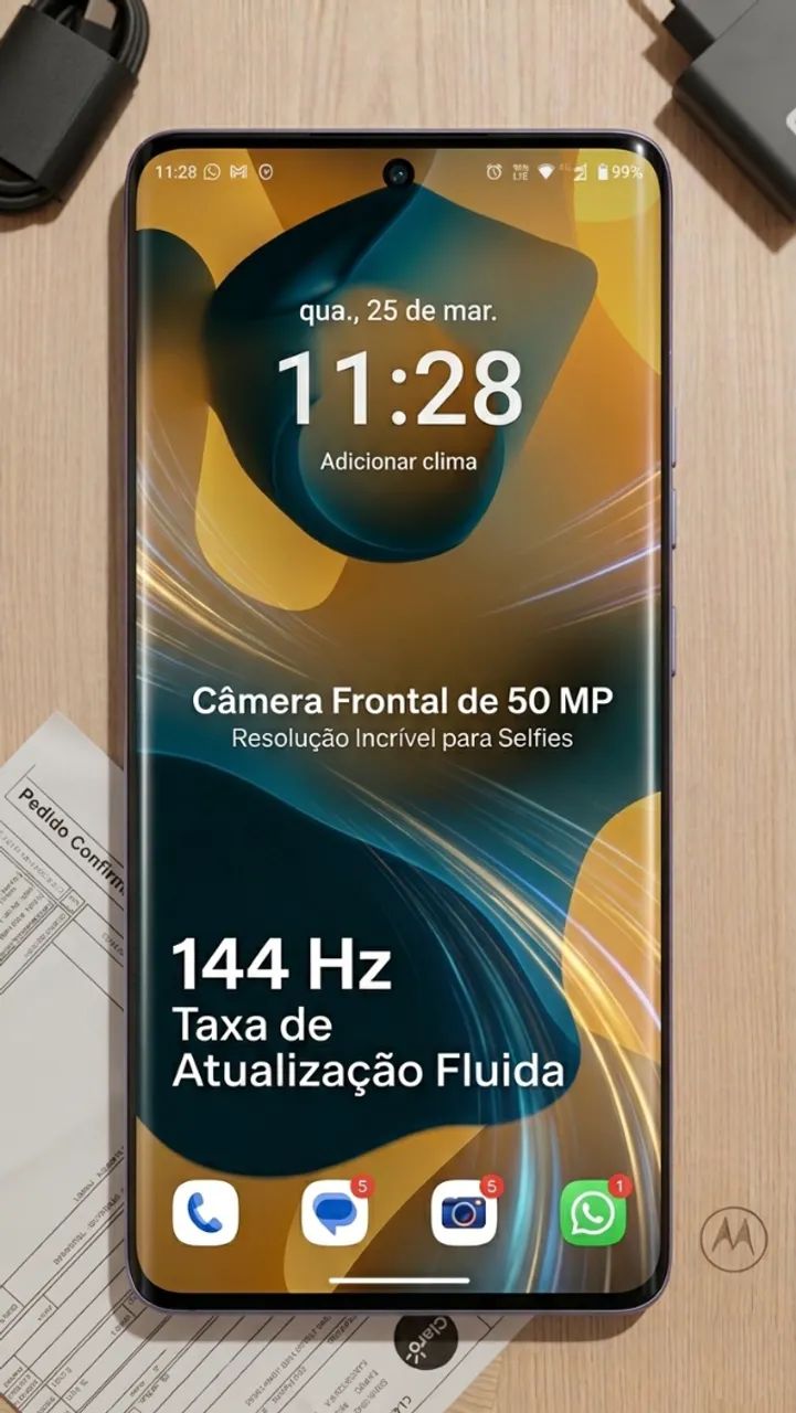 Motorola Edge 50 Pro - 256GB - 12GB RAM - Apenas 13 meses de uso