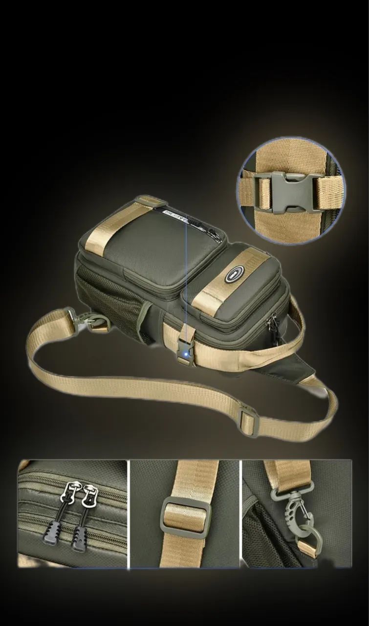Bag Bolsa Transversal Masculina Impermeável  - Foto 3