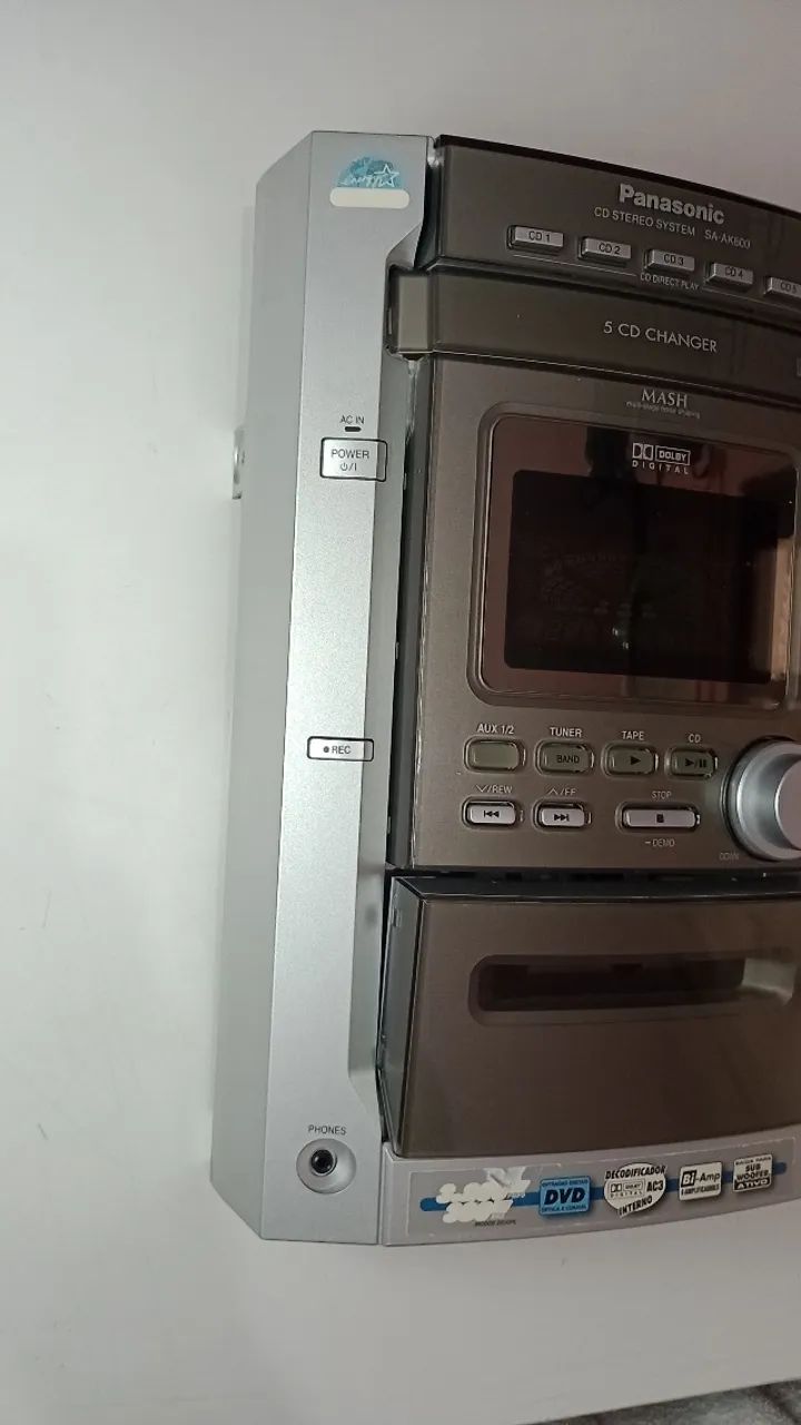 Frente display com placas mini system Panasonic SA-AK600. Funcionando perfeitamente. - Foto 3