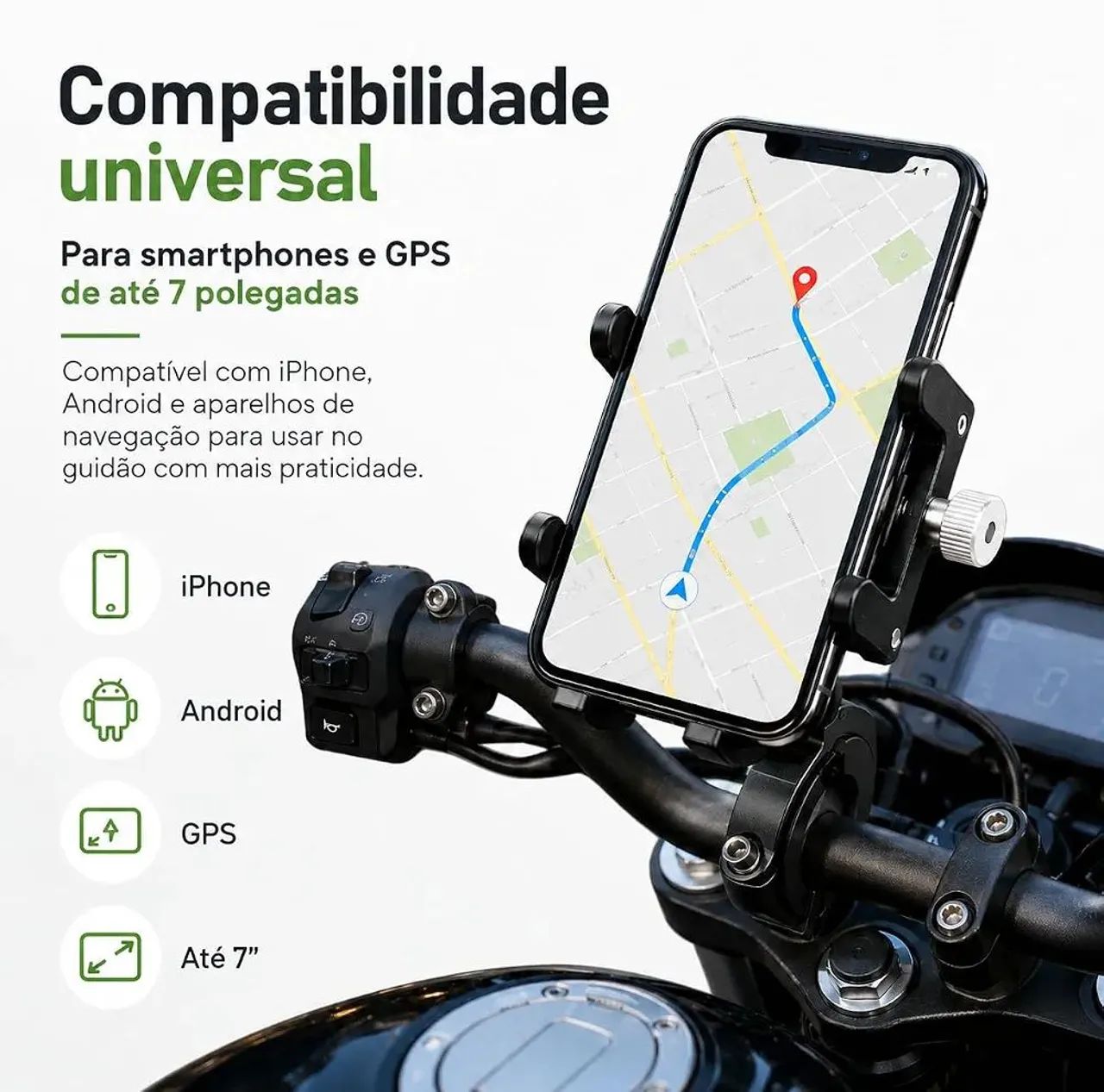 Suporte celular moto bicicleta  - Foto 3