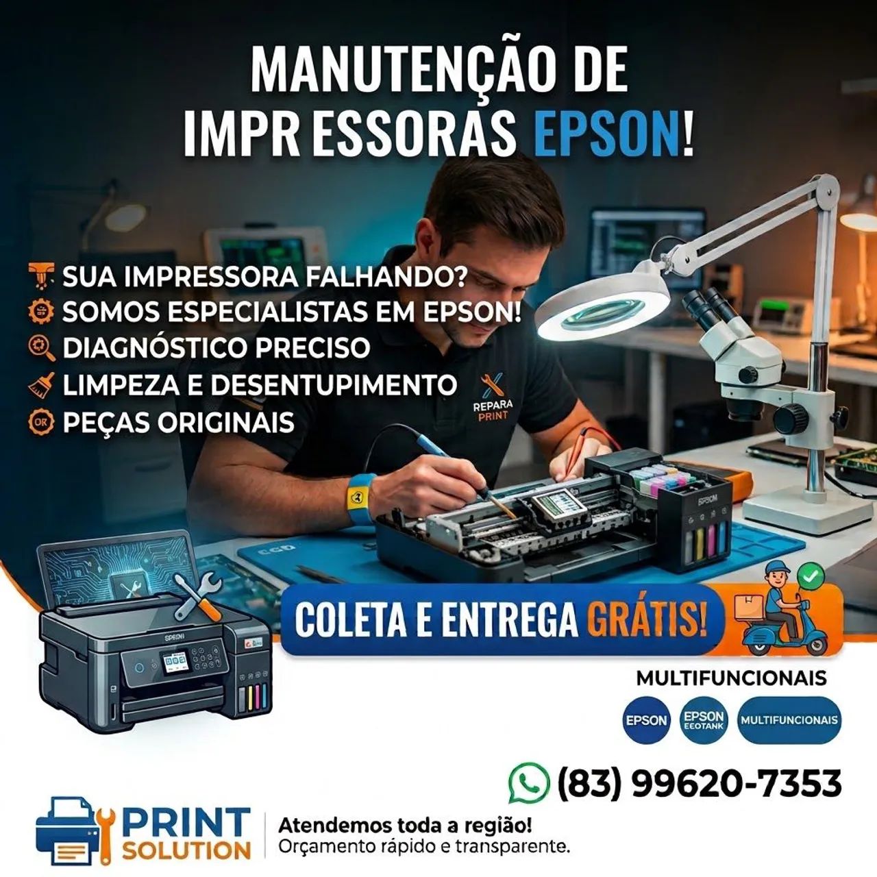 Manutenção de impressora Epson 