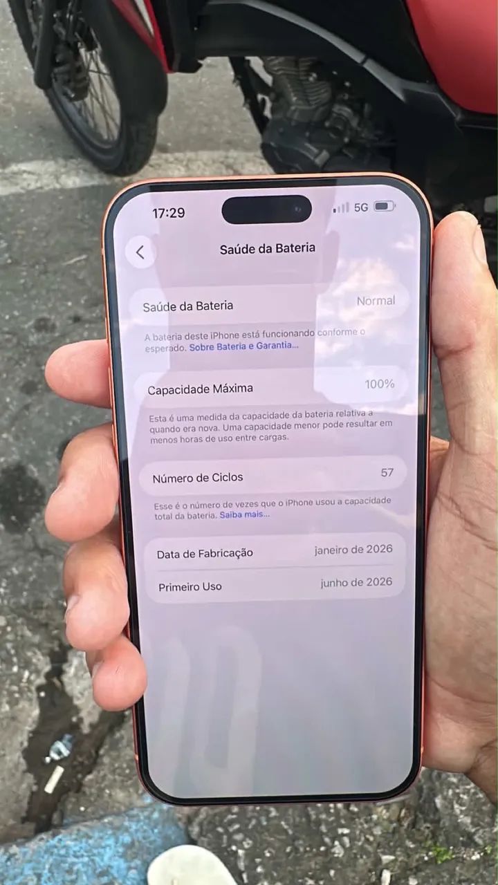iPhone 17 pro Max Laranja 256gb - Foto 3