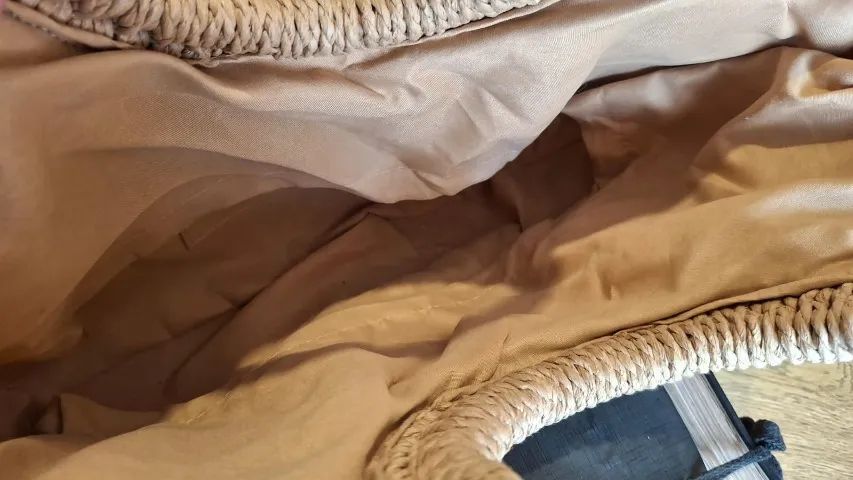 BOLSA DE PALHA FORRADA  - Foto 3