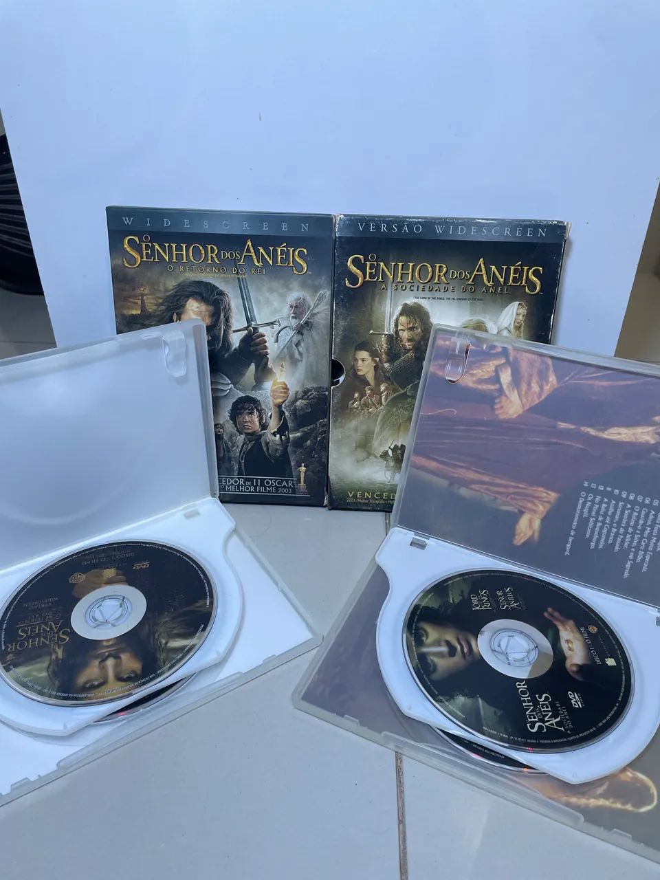 DVD O Senhor dos Anéis (Sociedade do Anel + Retorno do Rei) Originais - Clássicos - Foto 4