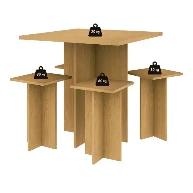 Mesa Dakar com 4 banquetas I Produto Novo - Foto 2