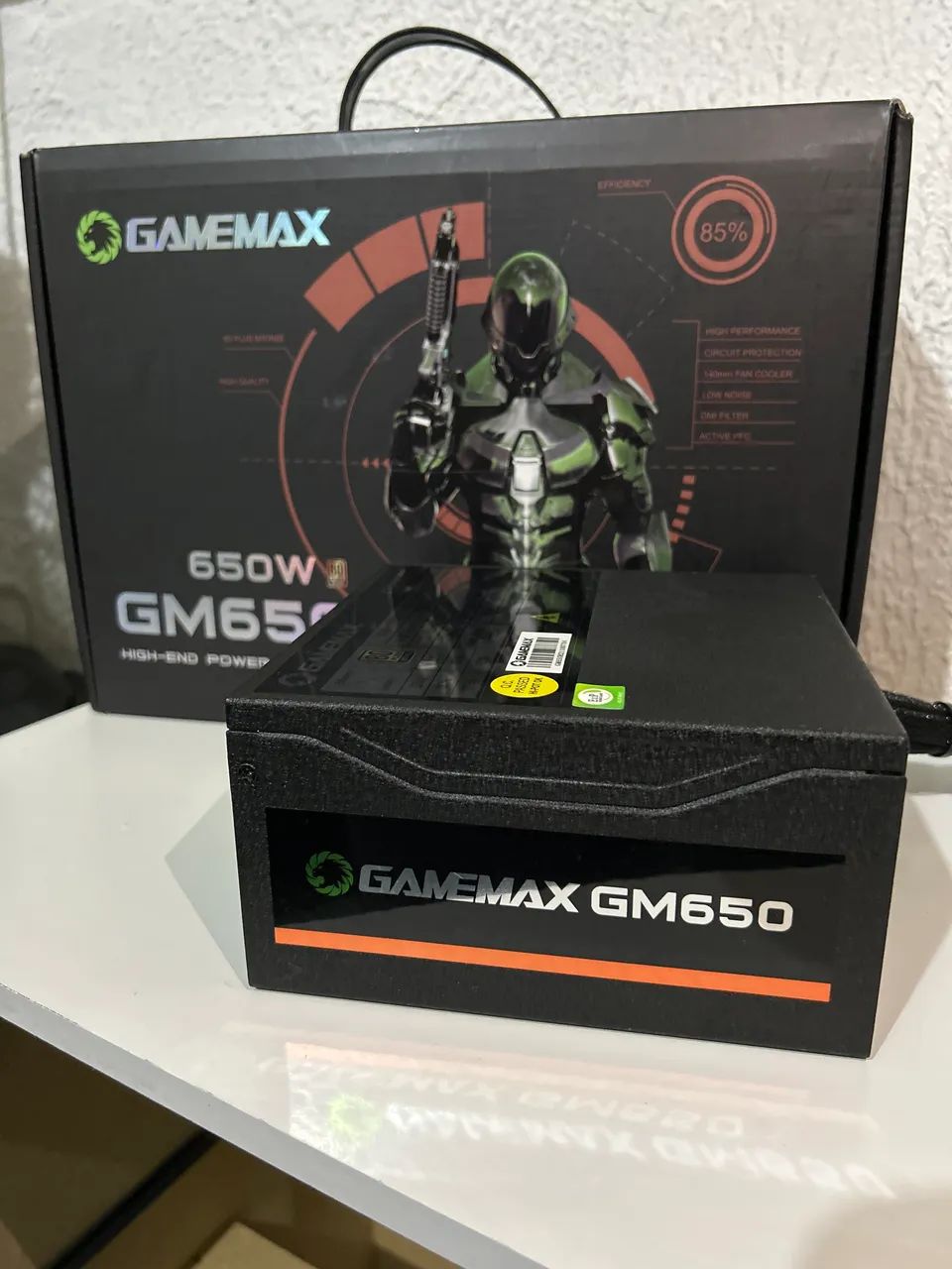 Fonte Gamemax GM650 - 650W | 80 Plus Bronze