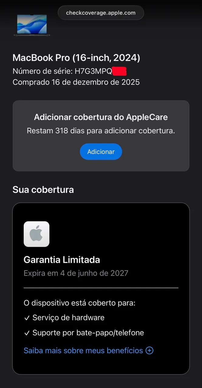 Macbook pro 16 polegadas m4 max 36gb / 1tb garantia até 04/06/2027, bateria 100% ( 36 gb ) - Foto 2