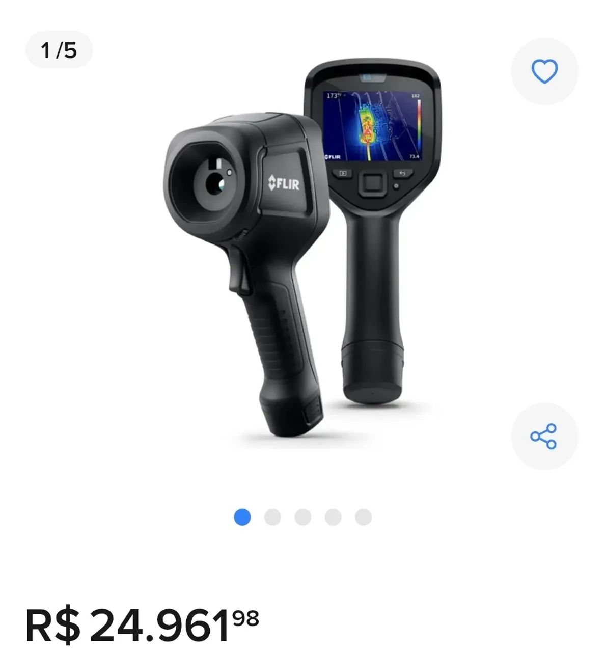 Duas Câmera termografica E8 Pro