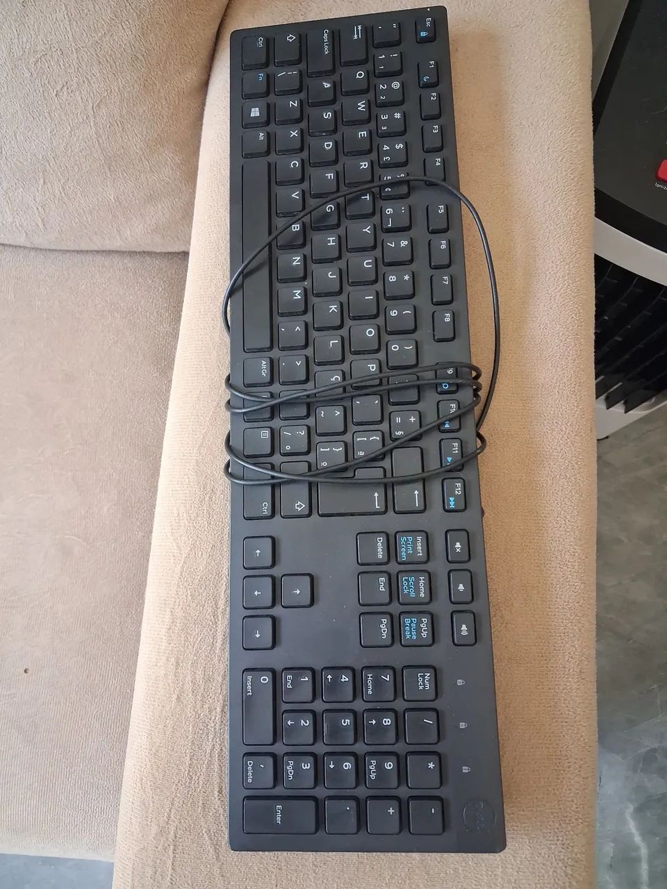 Teclado com fio Dell
