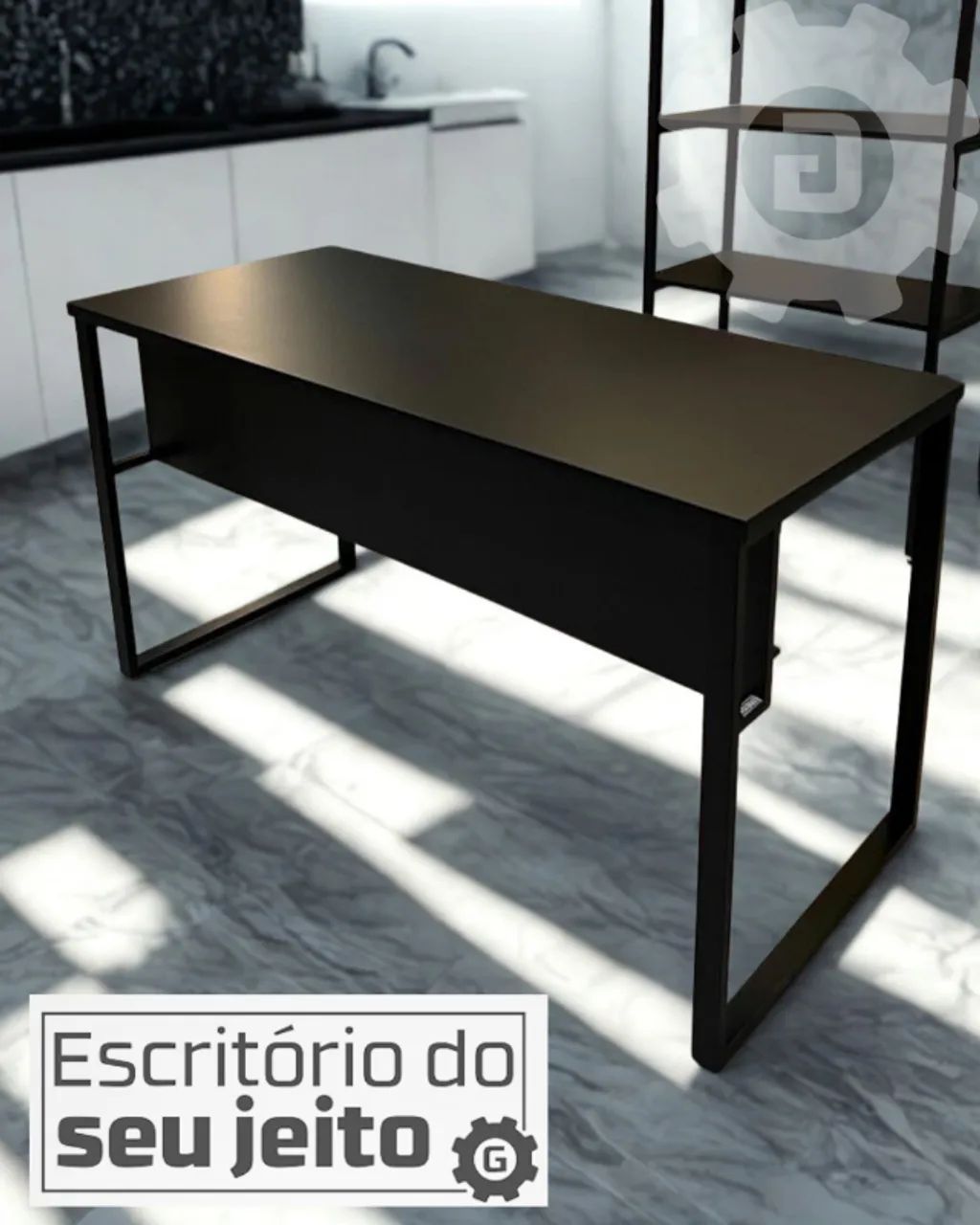 Escrivaninha Reforçada 1,1m NOVA Mesa Multiuso para Computador Notebook Estudo Escritório - Foto 2