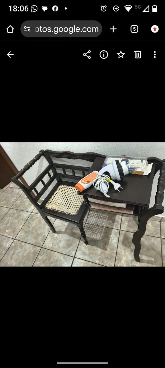 Mesa telefone antiga