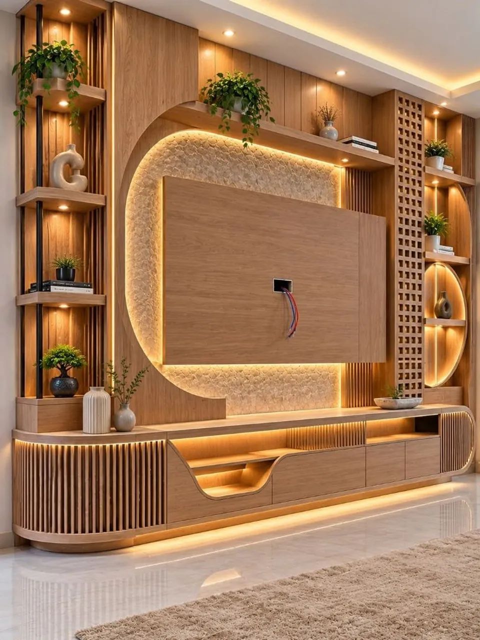 Painel de sala planejados 