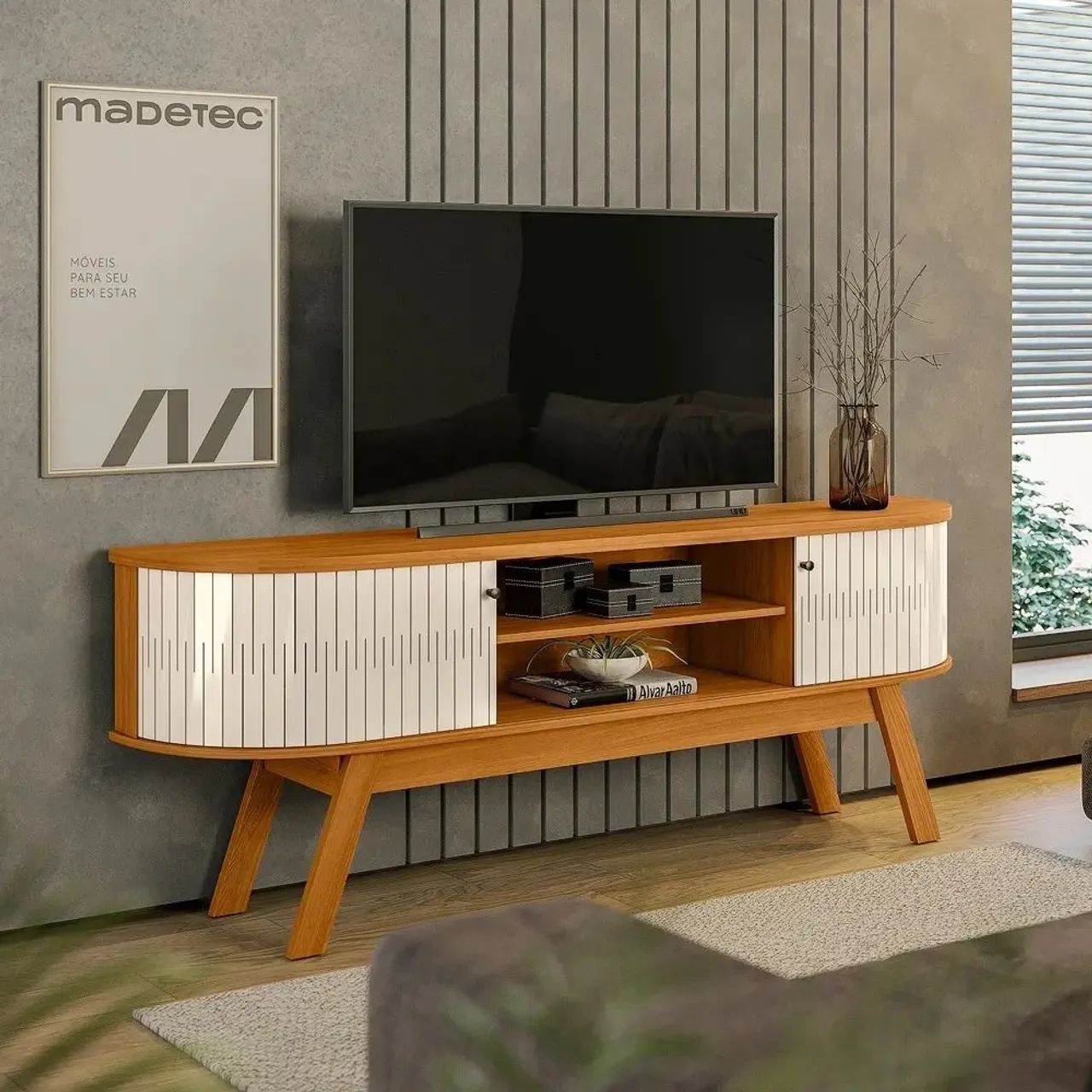 ? RACK RETRÔ EM PROMOÇÃO - ESTILO ELEGANTE PARA SUA SALA