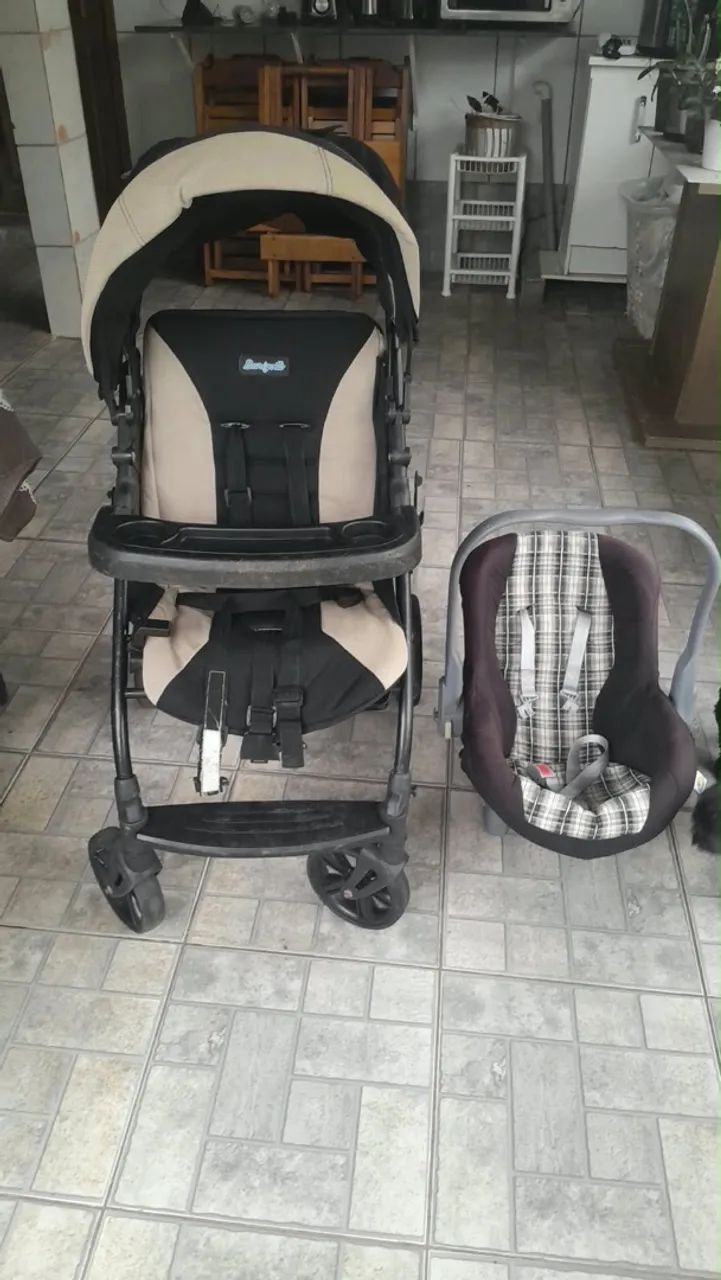 Vendo kit carrinho + bebe conforto