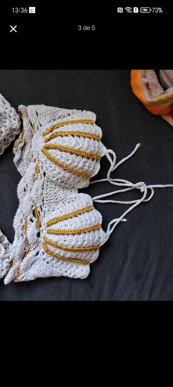 Conjunto de crochê praia - Foto 3