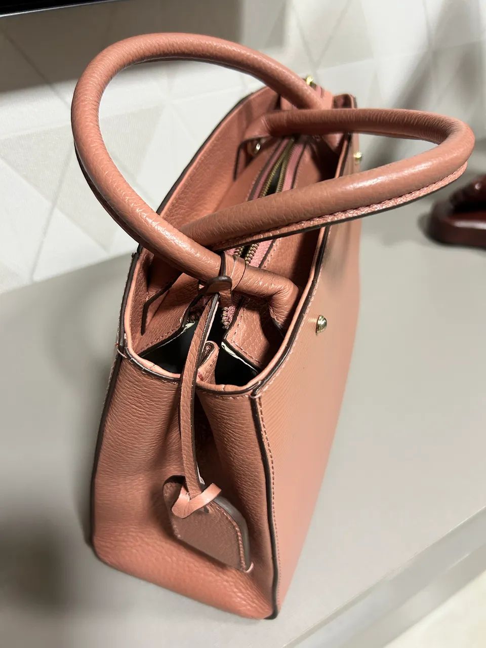 Bolsa Arezzo de couro legítimo  - Foto 5
