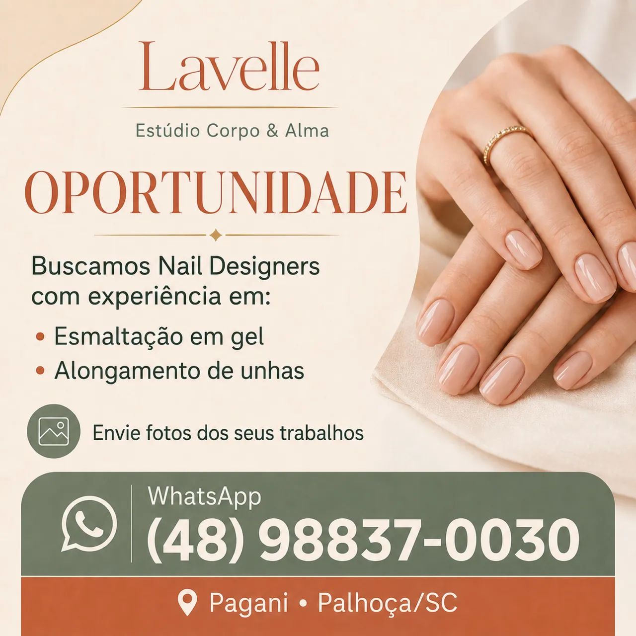 Vaga para Nail designer 