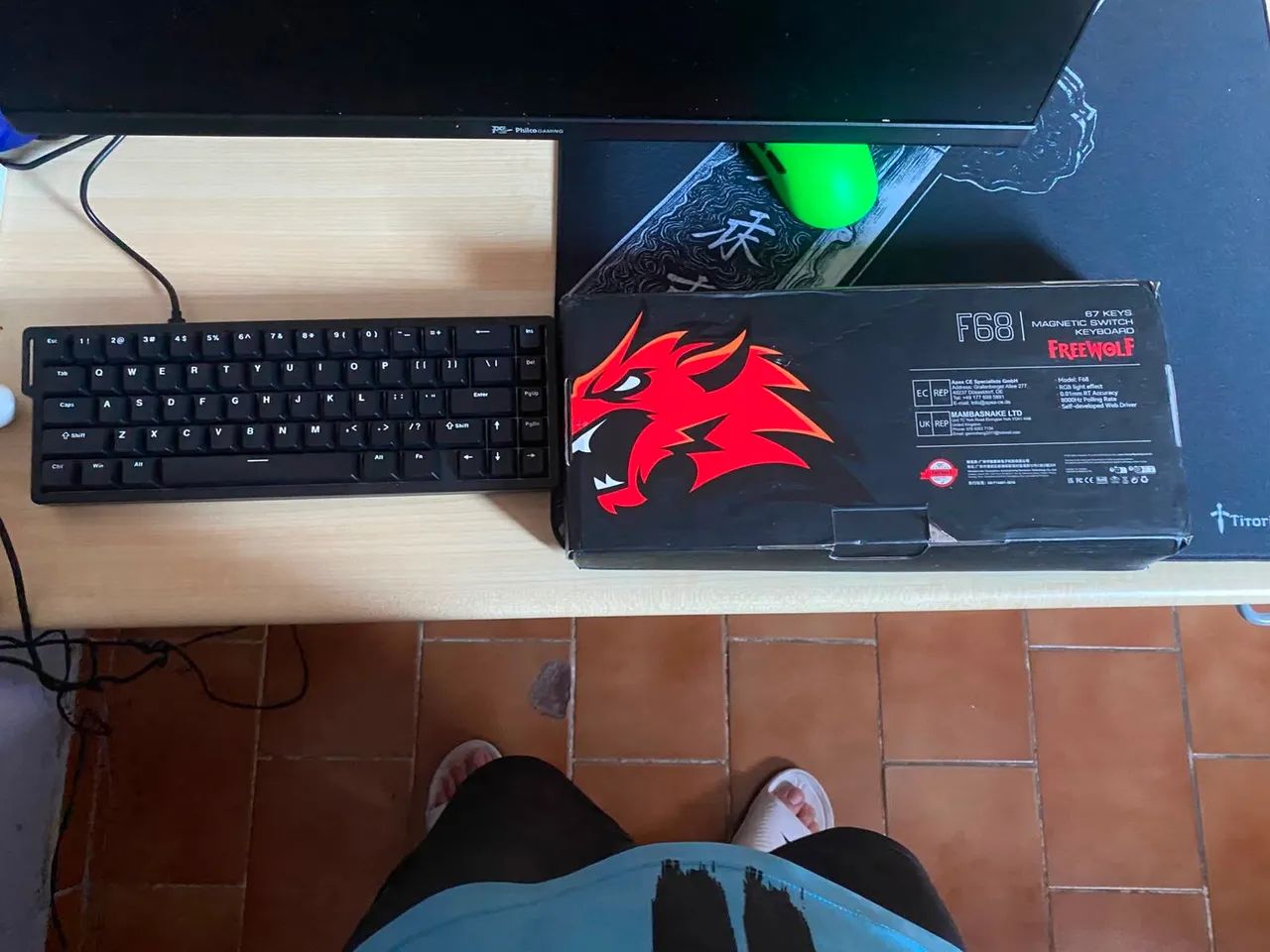 Teclado free Wolf f68 - Foto 4