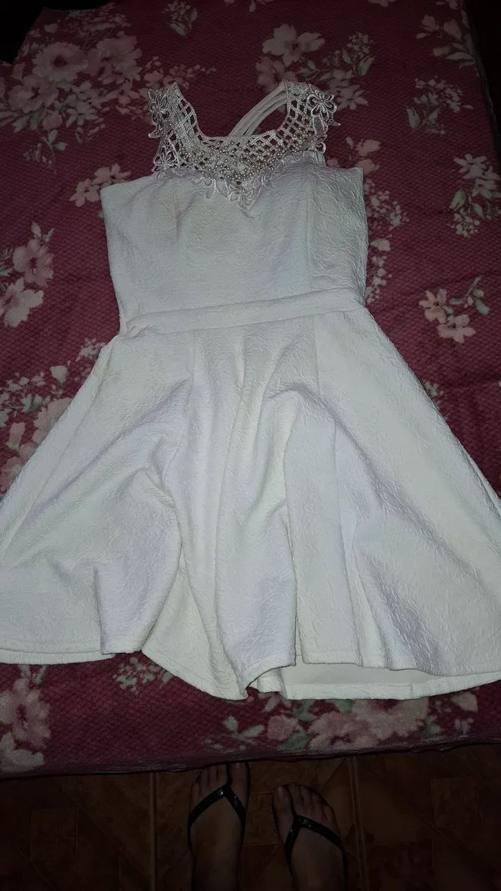 Vestido Branco Rodado  - Foto 3
