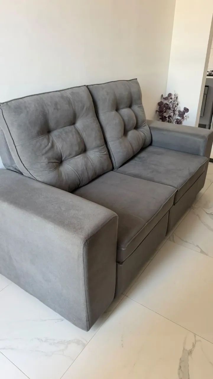 Vendo sofá retrátil 1.80 mts parcela cartão 