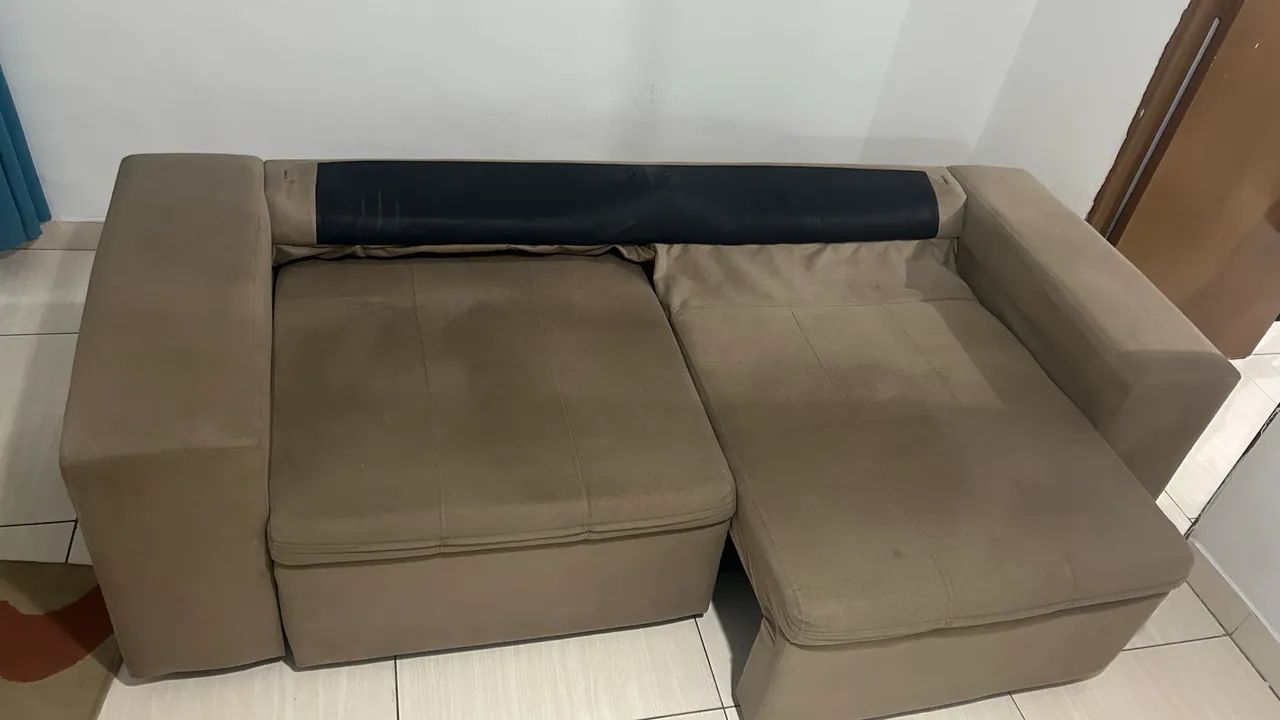 Sofá Retrátil Reclinável 3 Lugares Suede - Phormatta Evolution SMP - Foto 5
