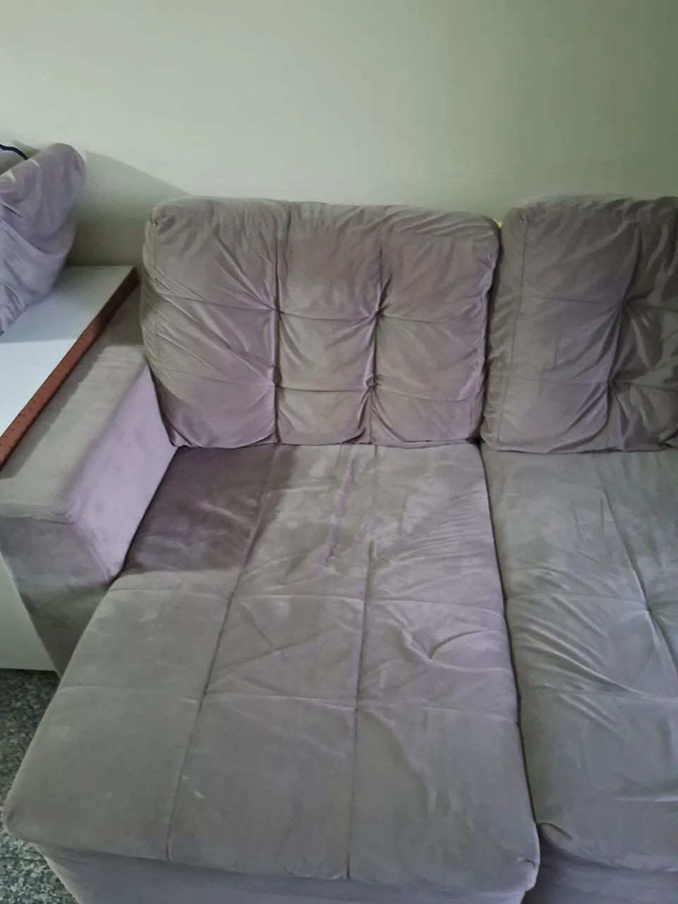 Sofá 2 lugares retrátil semi novo Barato 