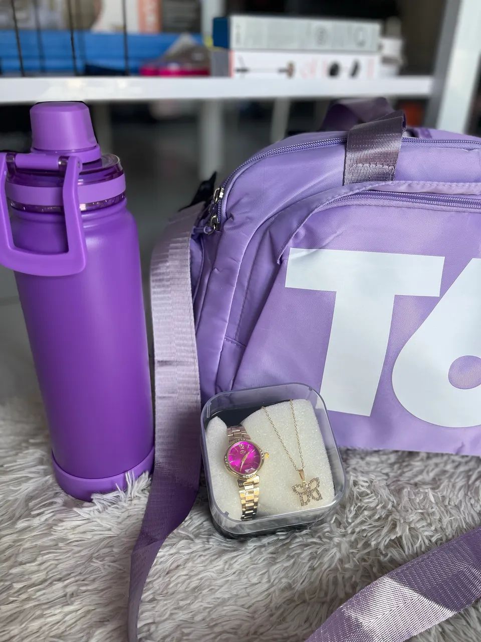 Mochila + garrafa + relógios kit presente perfeito dia das mães  - Foto 3
