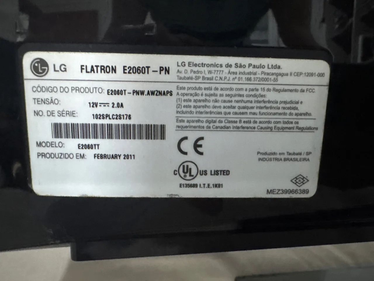 Monitor LG Flatron E2060T-PN LED 20? Widescreen  - Foto 3