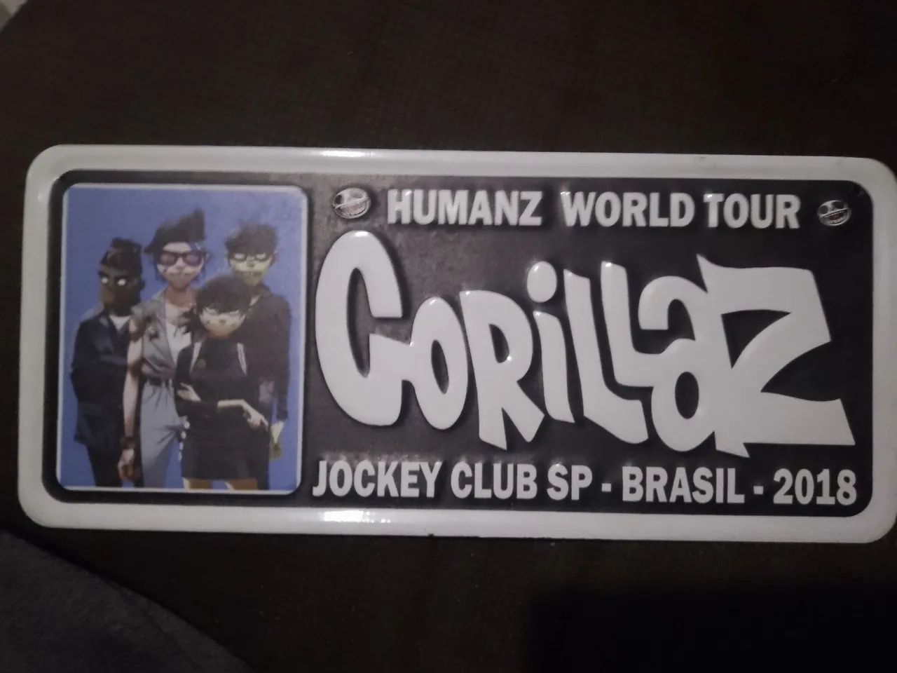 Vendo placa colecionável da banda Gorillaz.